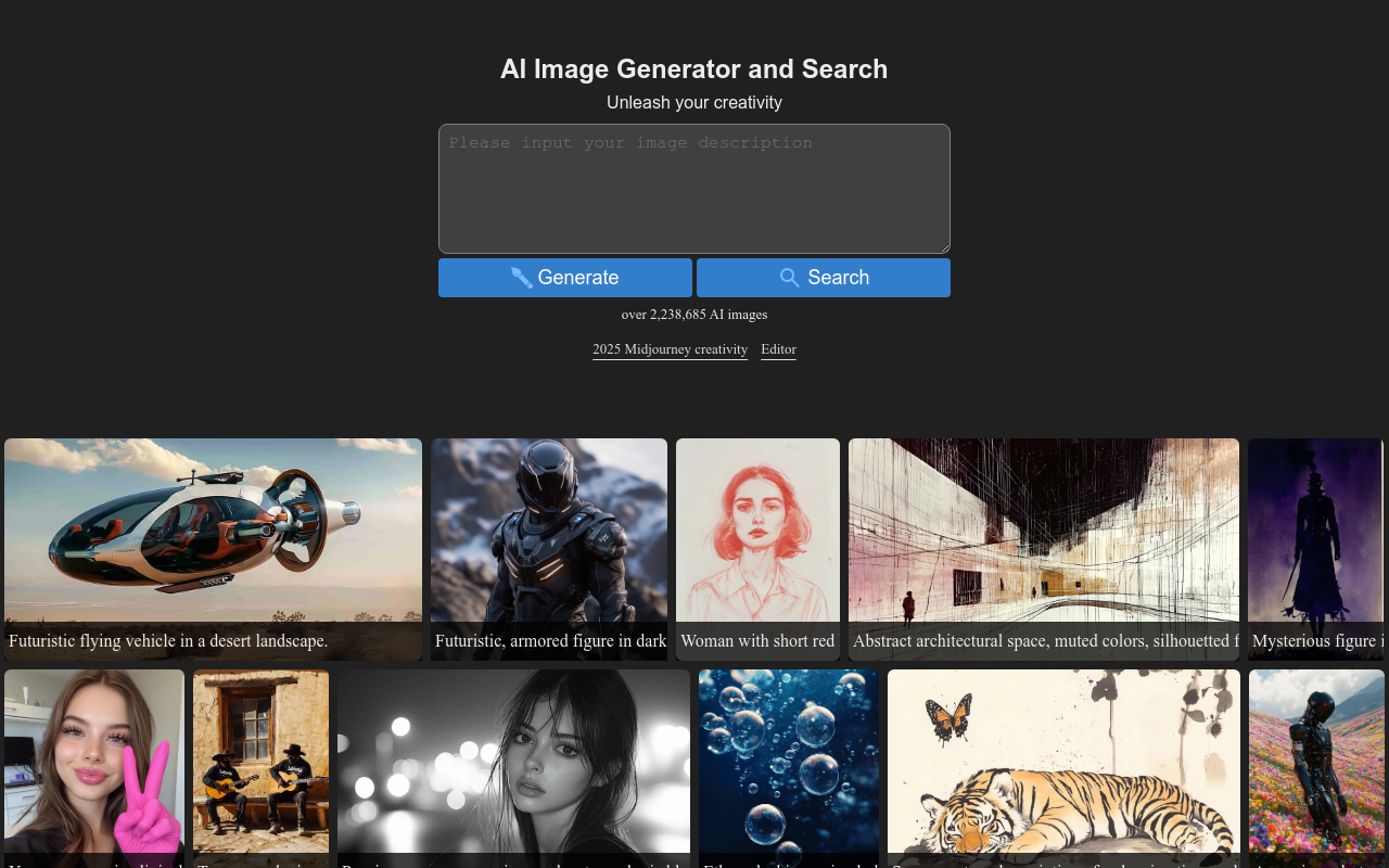AI Image Generator/Search