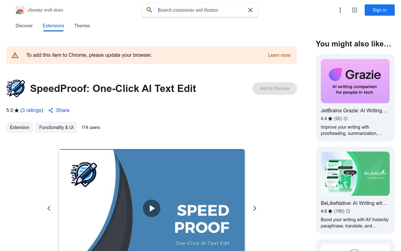 SpeedProof: One-Click AI Text Edit