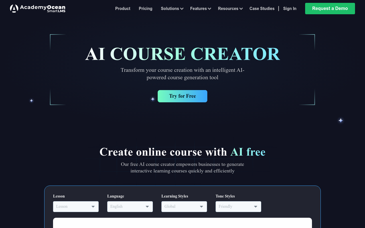 AI Course Creator - AcademyOcean