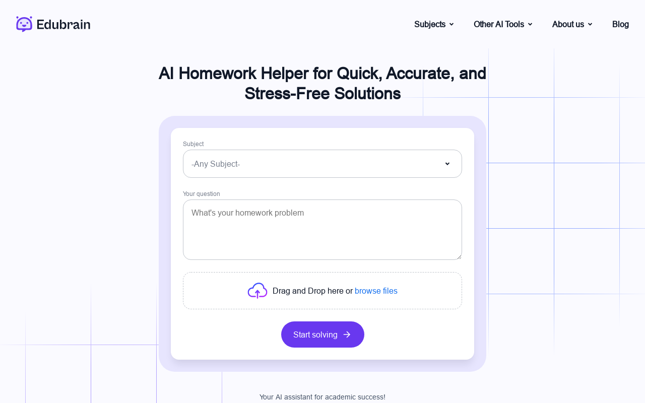 Edubrain AI Homework Helper