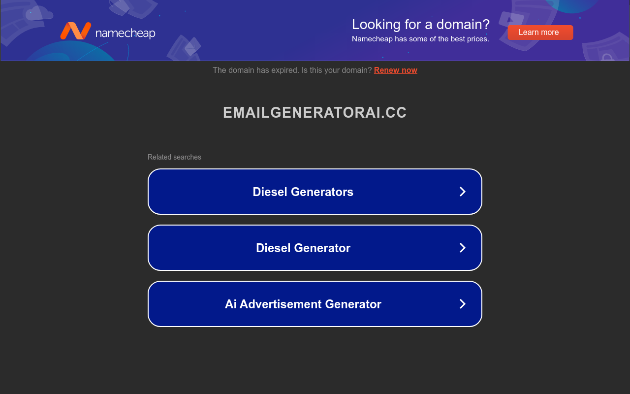 Email Generator AI Tool