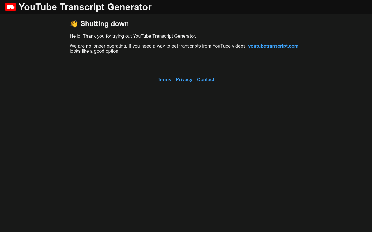 Transcript Generator