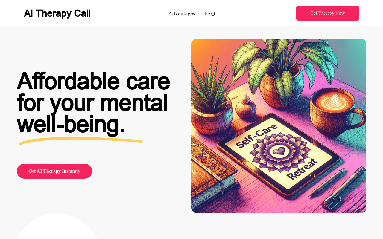 aiTherapyCall: Mind-Blowing AI Therapy!