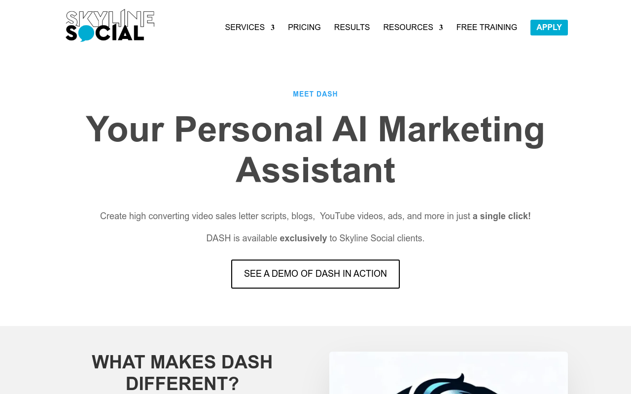 Skyline Social's AI Marketing Assistant