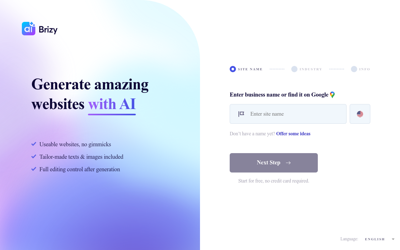 Brizy AI Website Builder