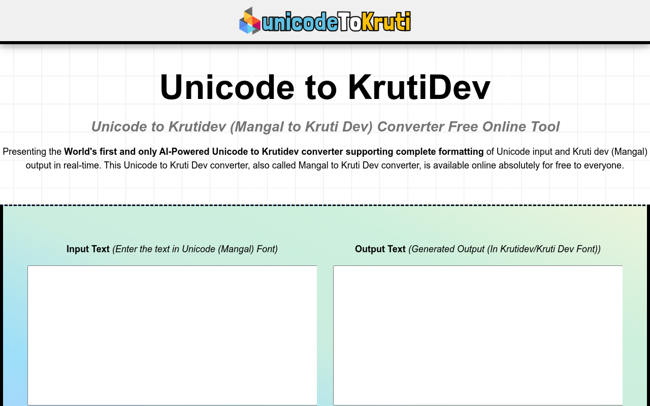 Unicode to Krutidev