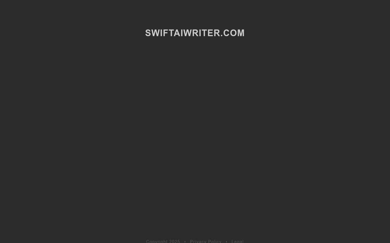 Swift AI Writer