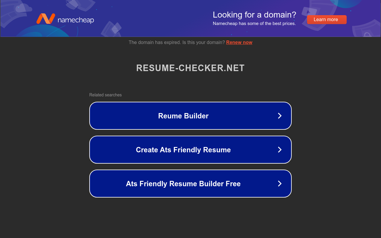Resume Checker