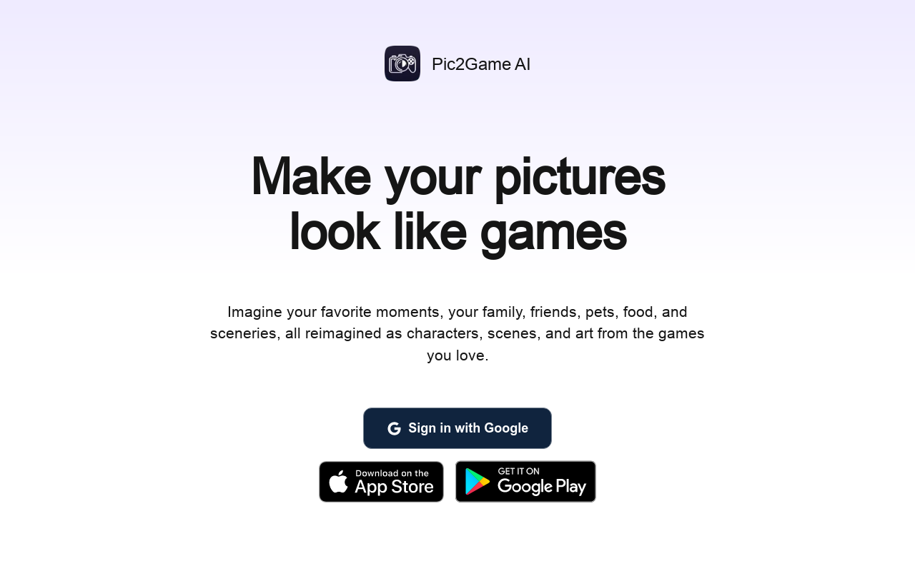 Pic2Game