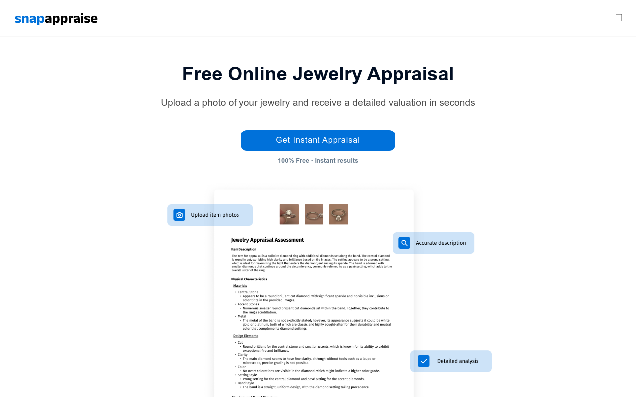 Jewelry Appraisal Assistant