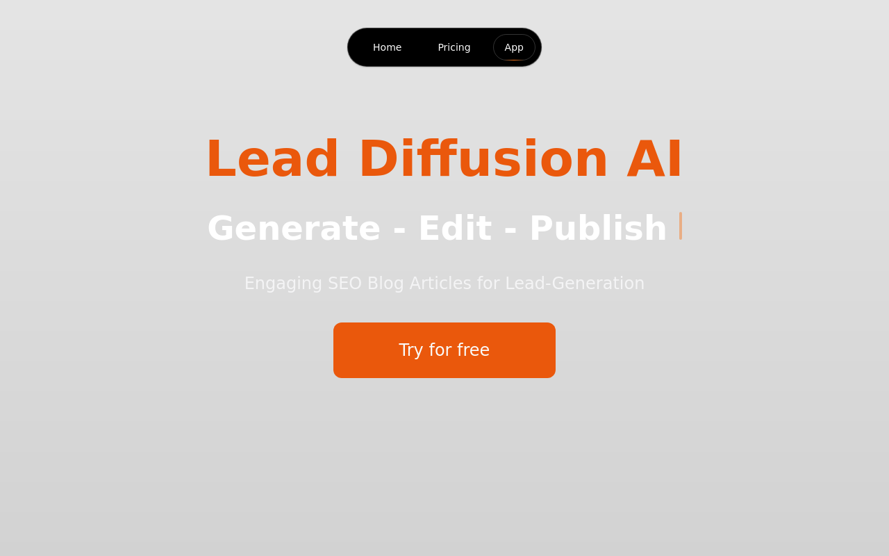 Lead Diffusion AI
