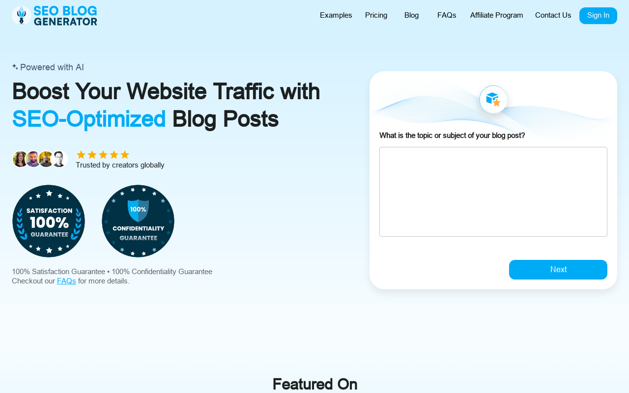 SEO Blog Generator