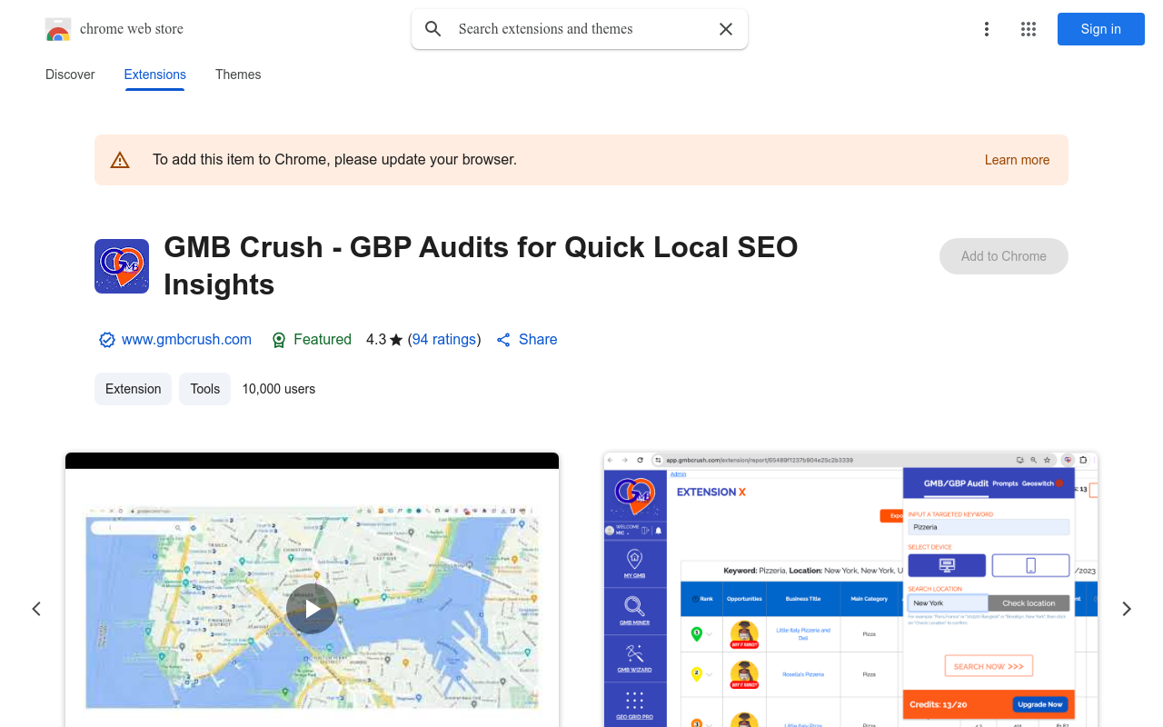 GMB Crush | GBP/GMB AI Audit & Optimization