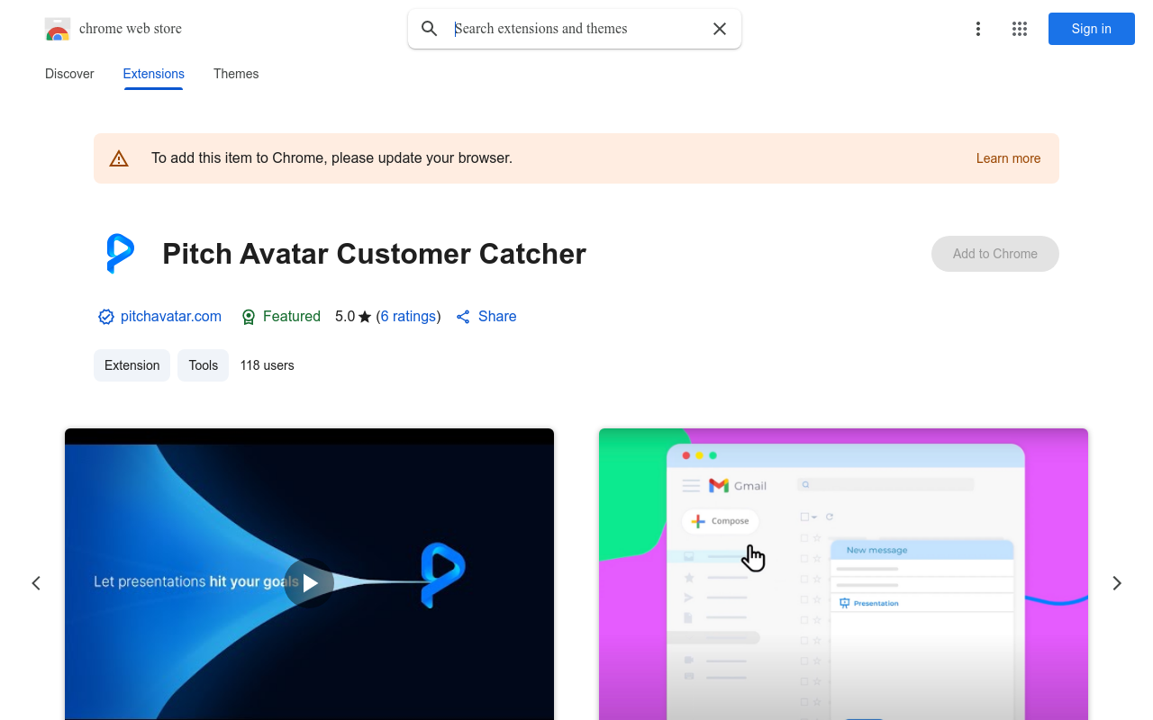 Pitch Avatar Customer Catcher