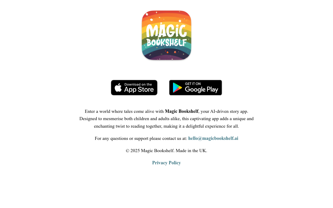 Magic Bookshelf - AI Stories