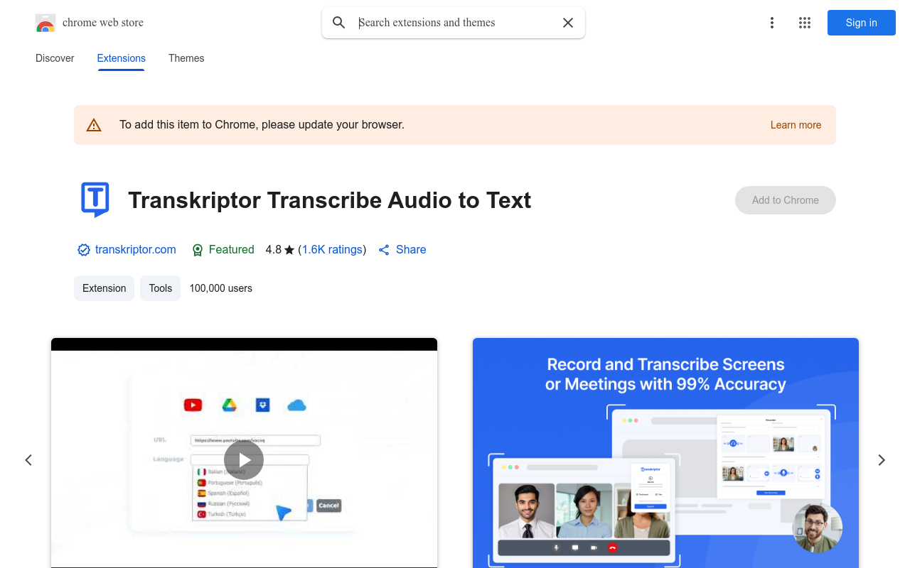 Transkriptor Transcribe Audio to Text