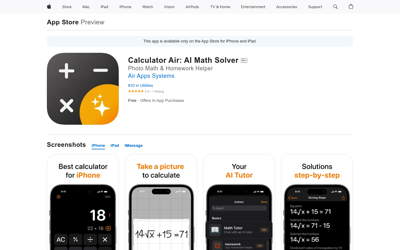 Calculator Air