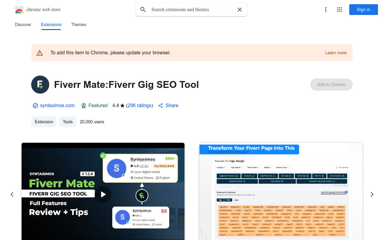 Fiverr Mate: Fiverr Gig SEO Tool