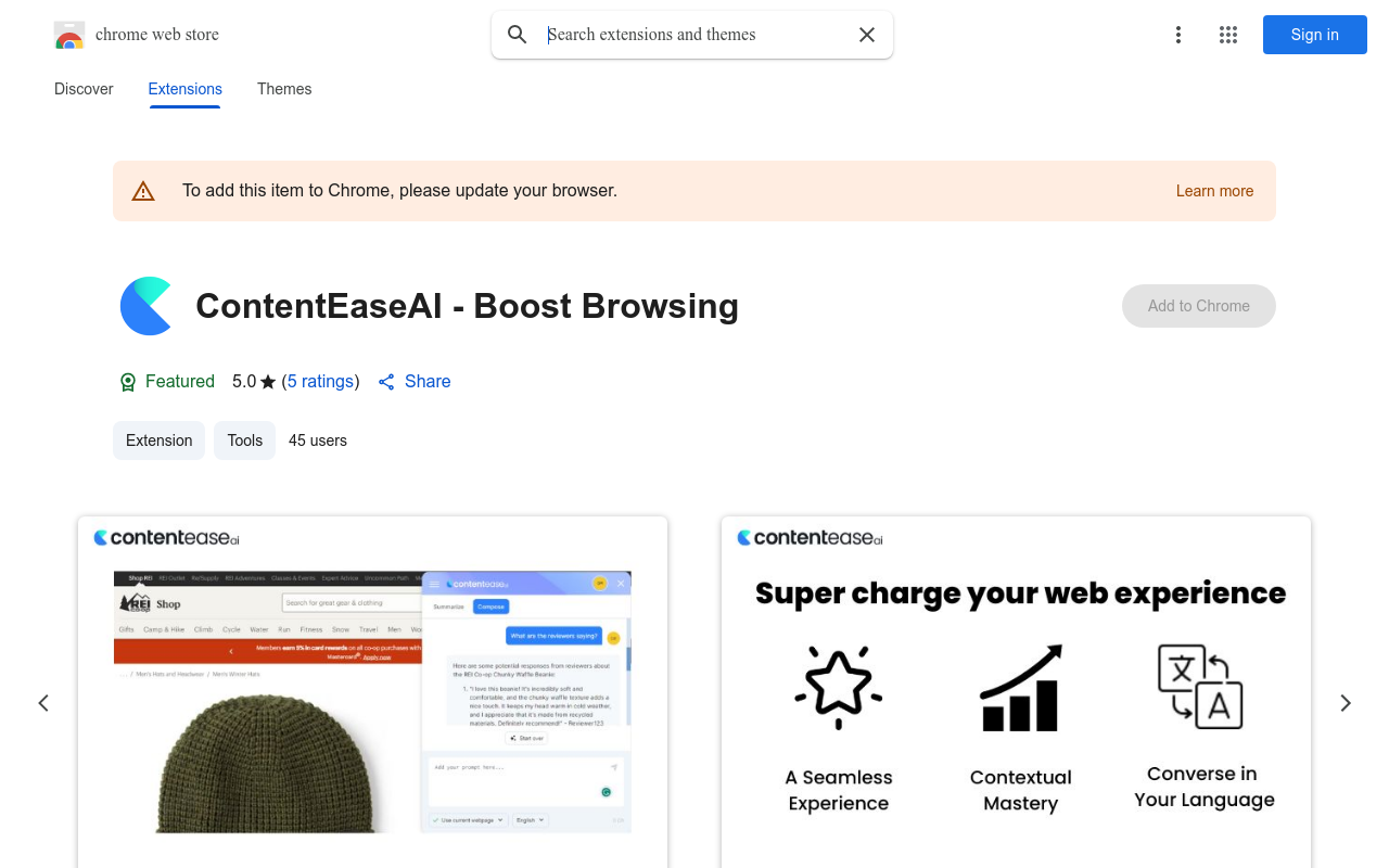 ContentEaseAI - Boost Browsing