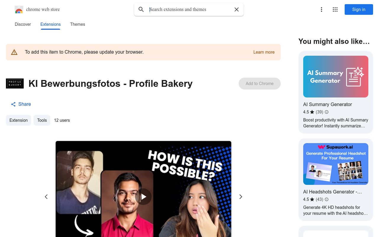 Profil Bäckerei