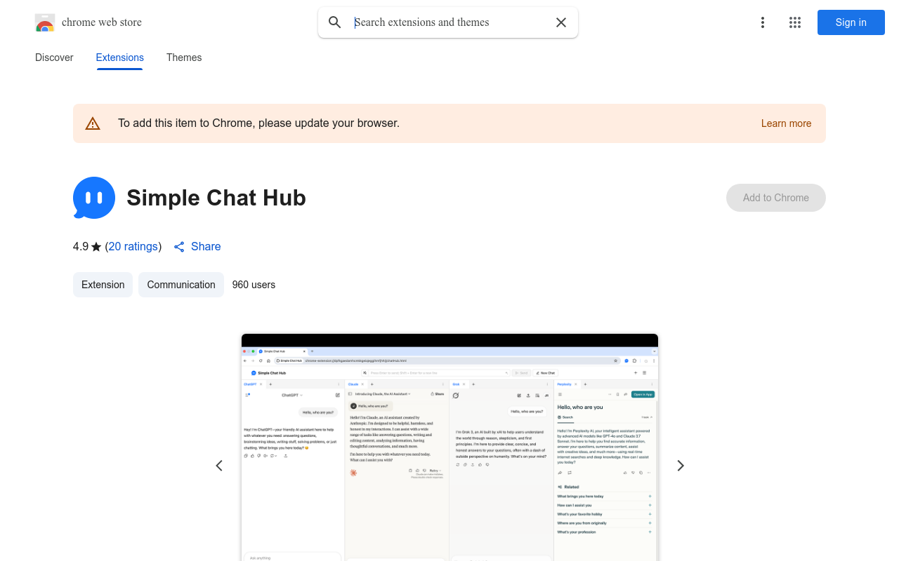 Simple Chat Hub