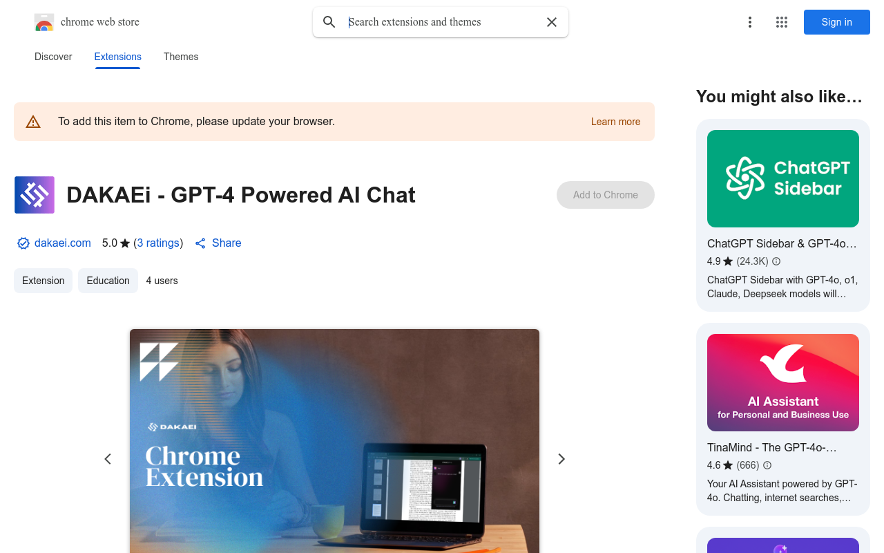 DAKAEi - GPT-4 Powered AI Chat