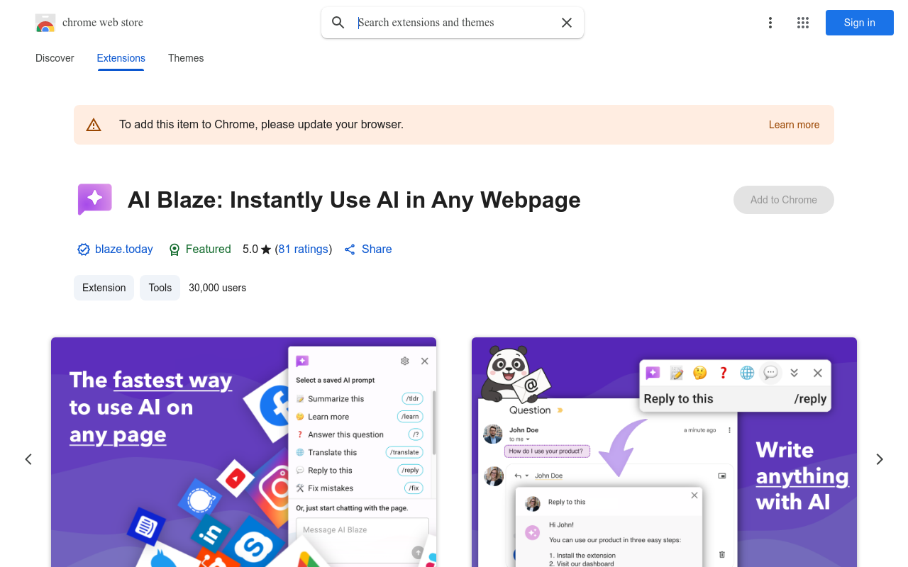 AI Blaze: Fast AI Writing with Dynamic Prompts
