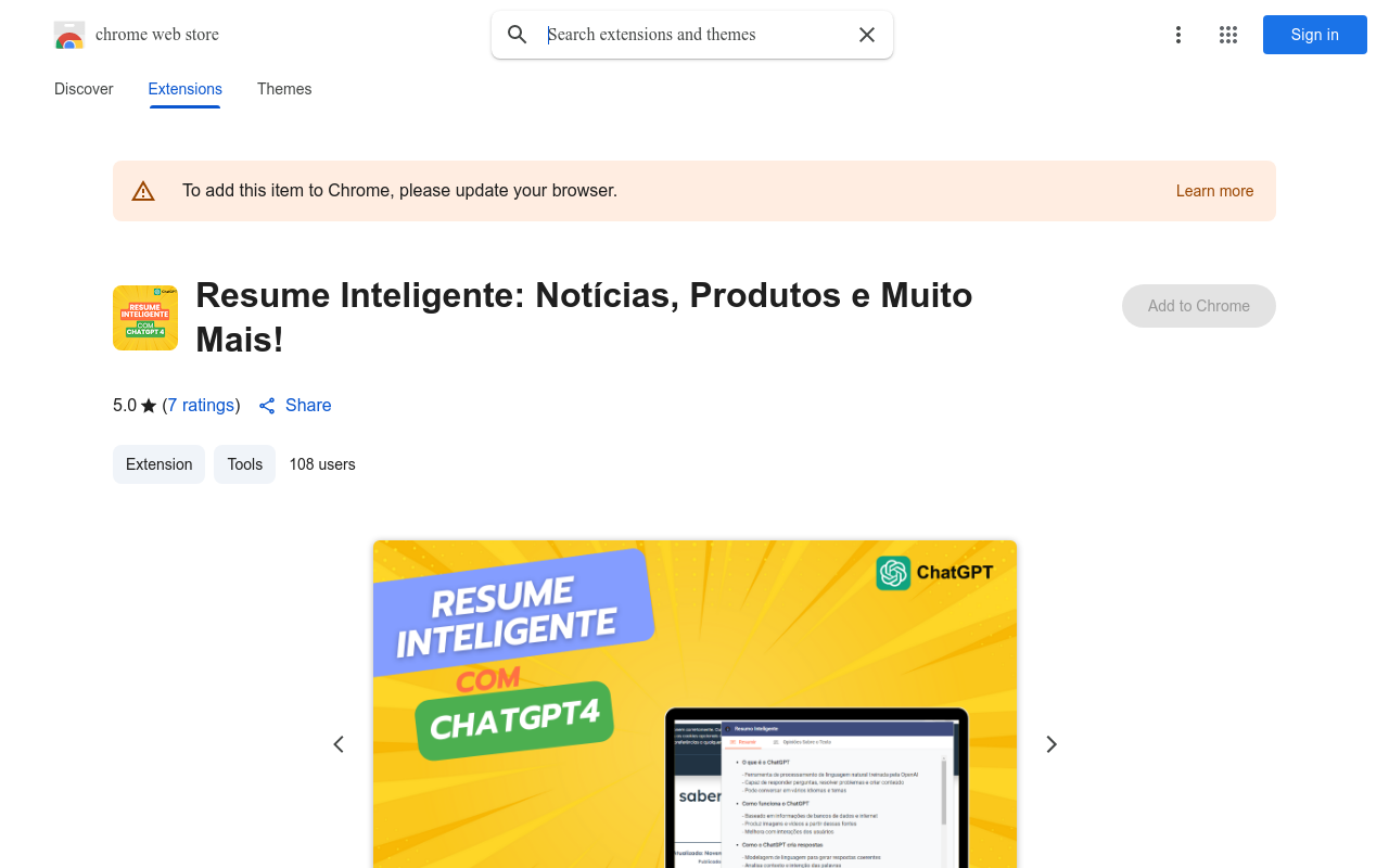 Resume Inteligente: Notícias, Produtos e Muito Mais!
