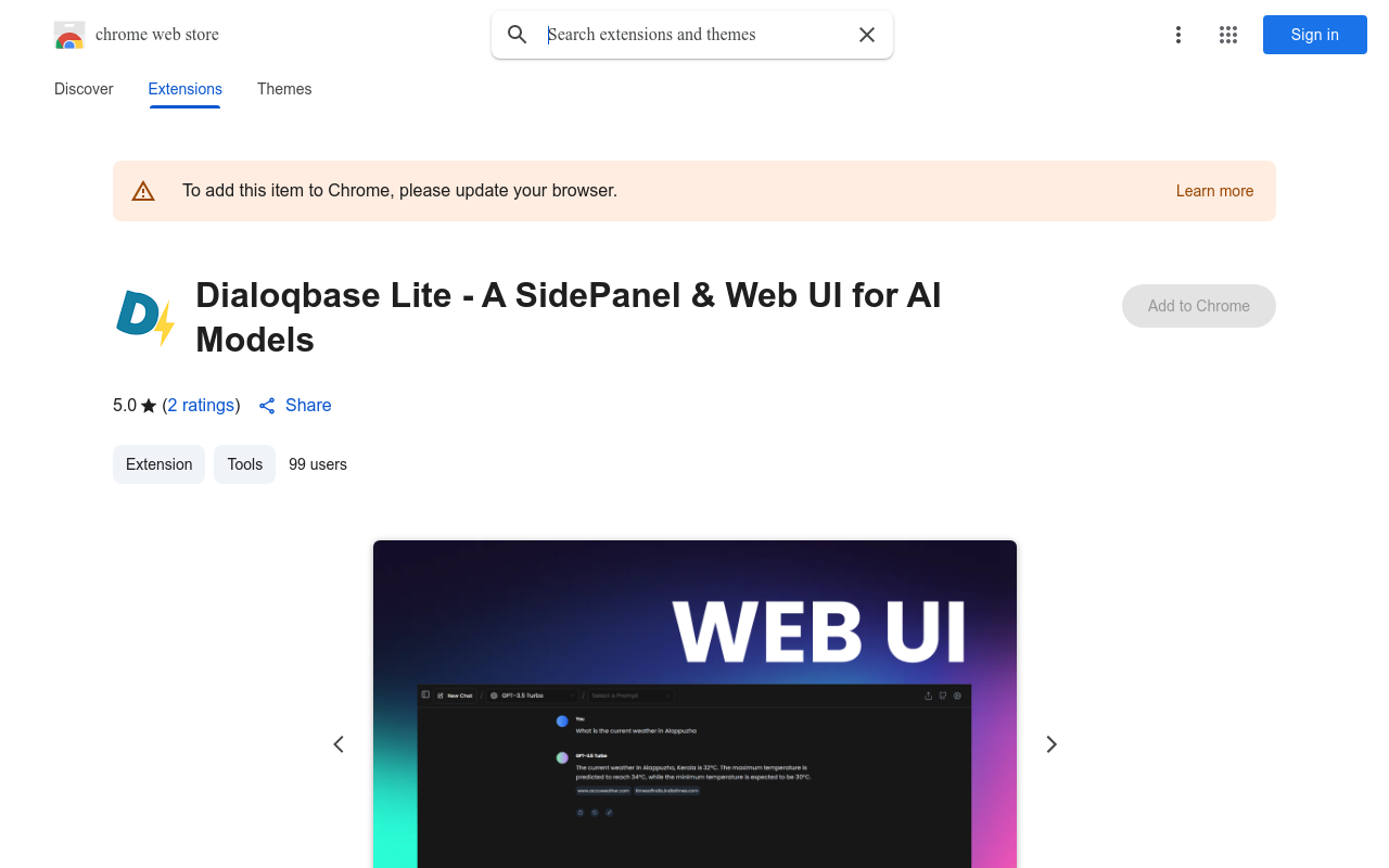 Dialoqbase Lite - A SidePanel & Web UI for AI Models