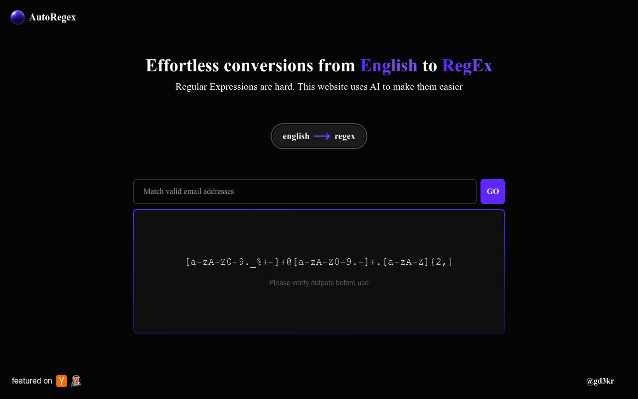 AutoRegex