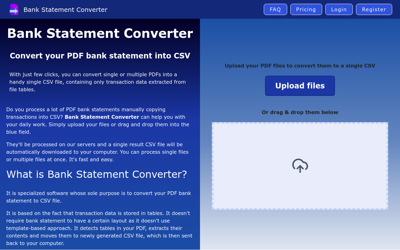Bank Statement Converter