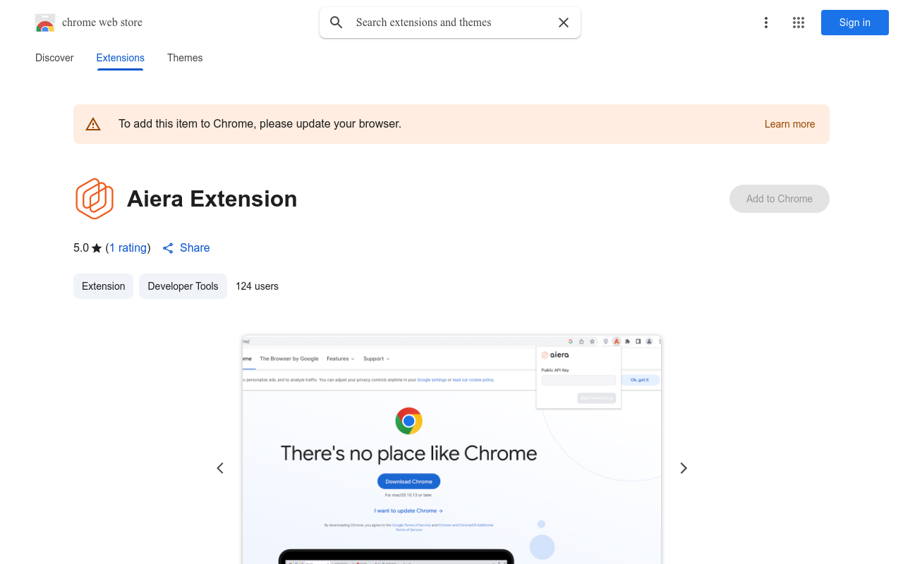 Aiera Extension