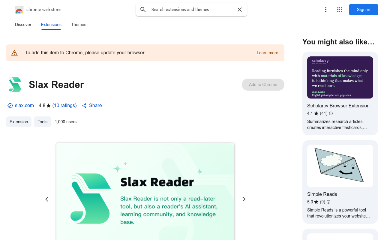 Slax Reader