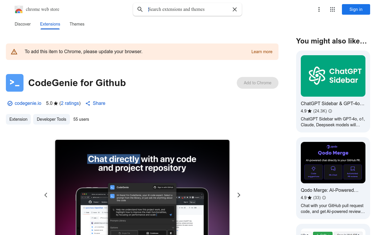 CodeGenie for Github
