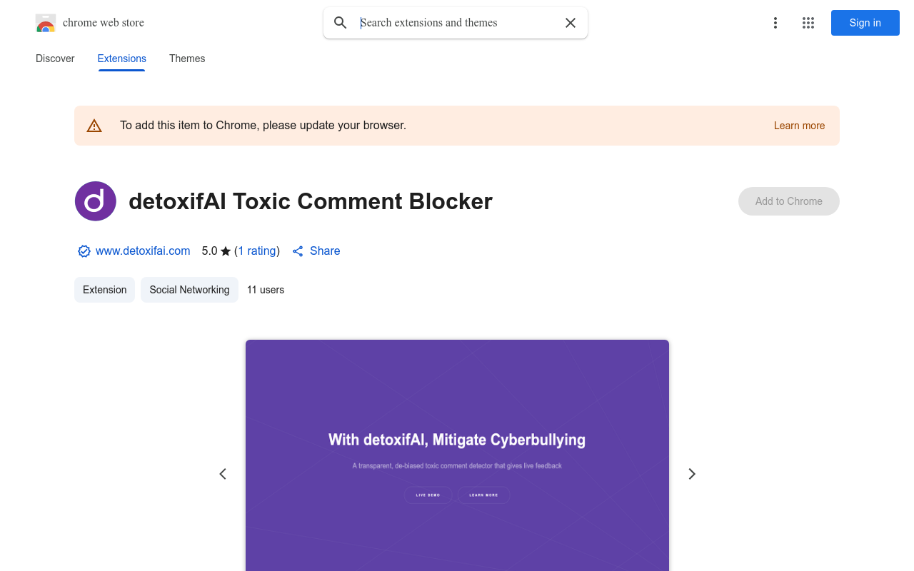 detoxifAI Toxic Comment Blocker