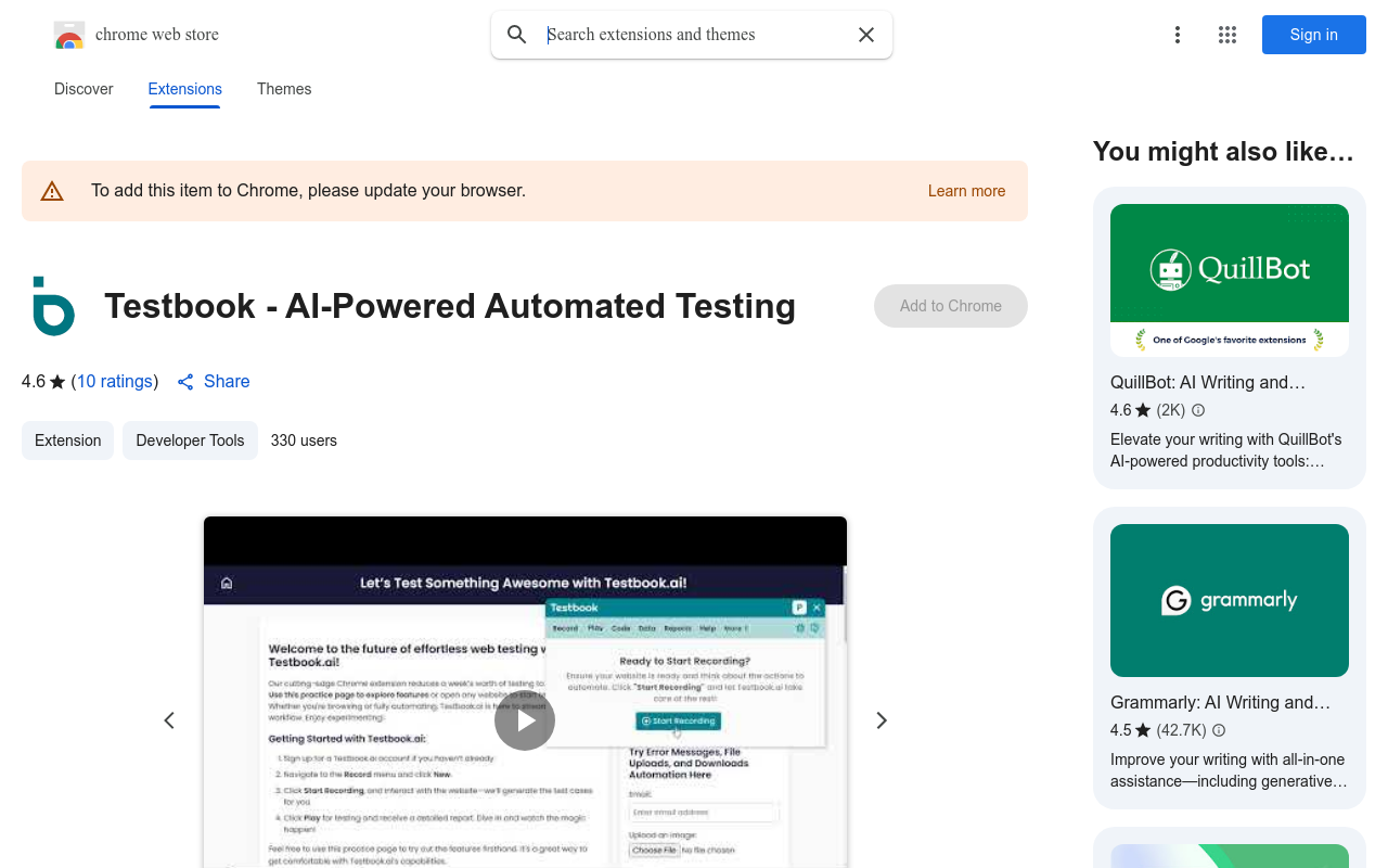 Testbook - AI-Powered Automated Testing