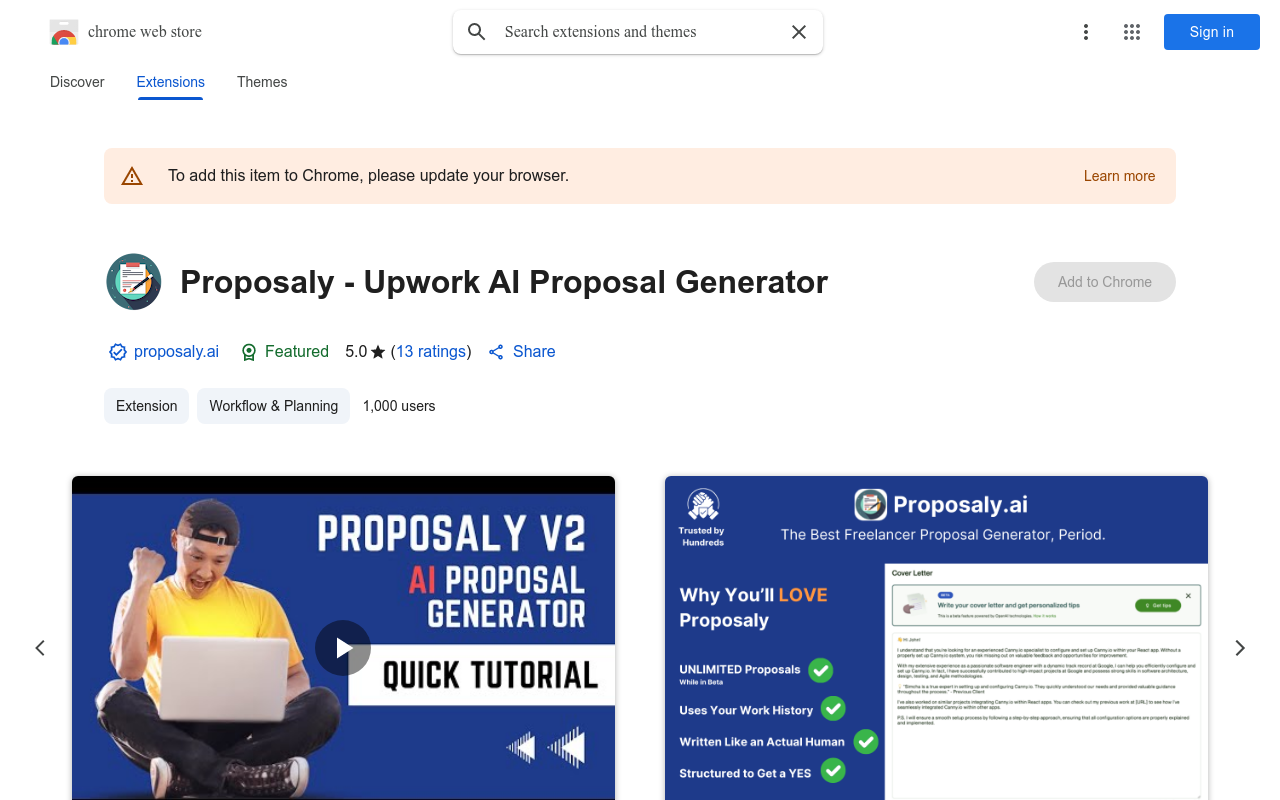 Proposaly - Upwork AI Proposal Generator