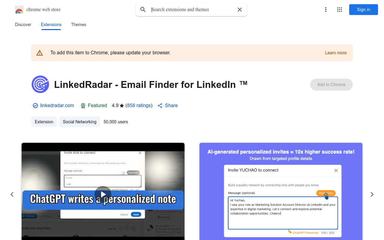 LinkedRadar - AI Lead Generator For LinkedIn™