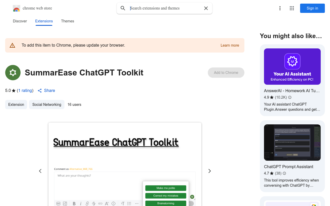 SummarEase ChatGPT Toolkit