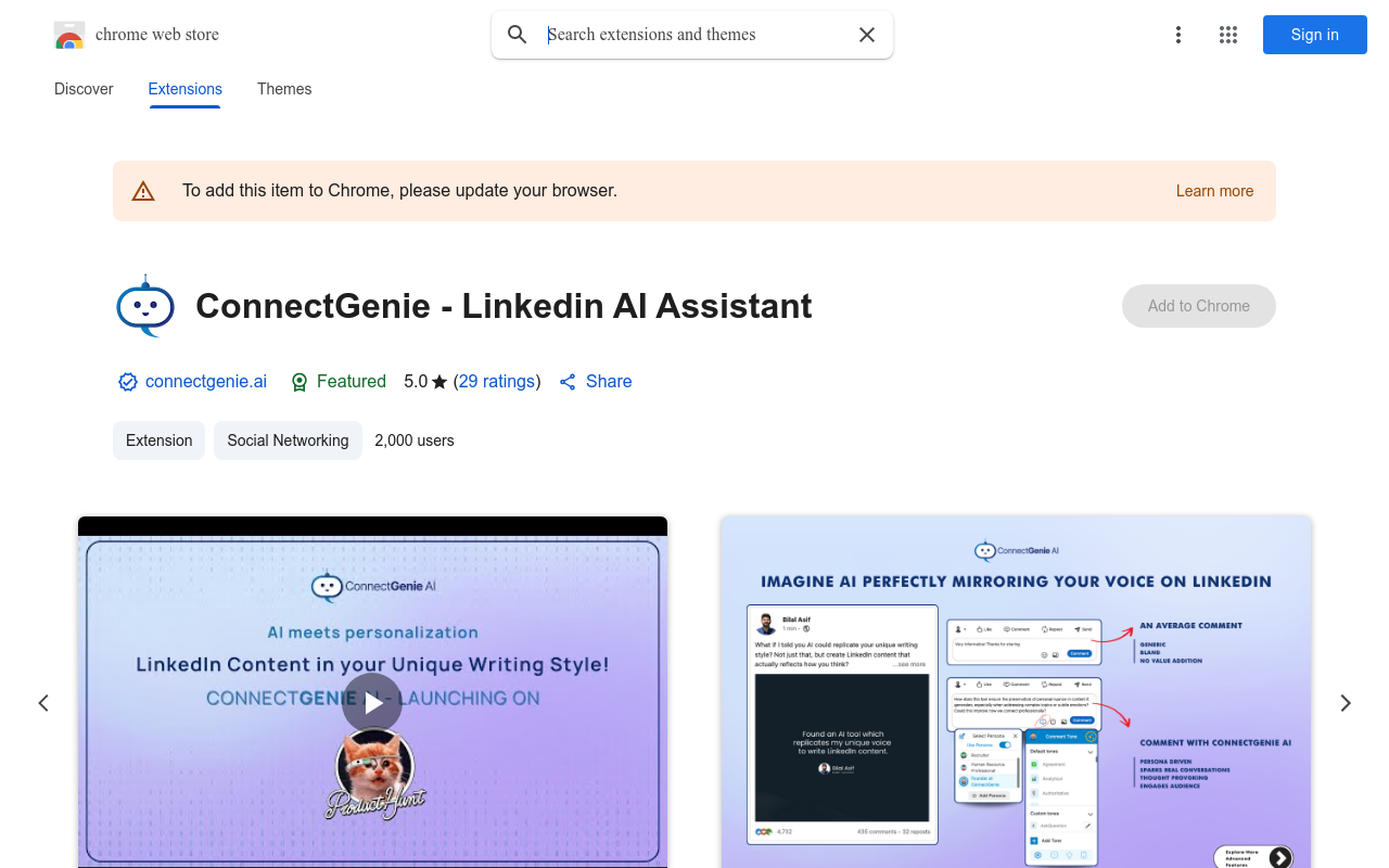 ConnectGenie - Linkedin AI Assistant