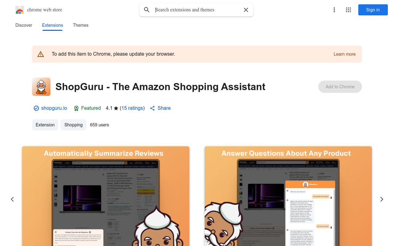 ShopGuru - The Amazon Shopping Assistant