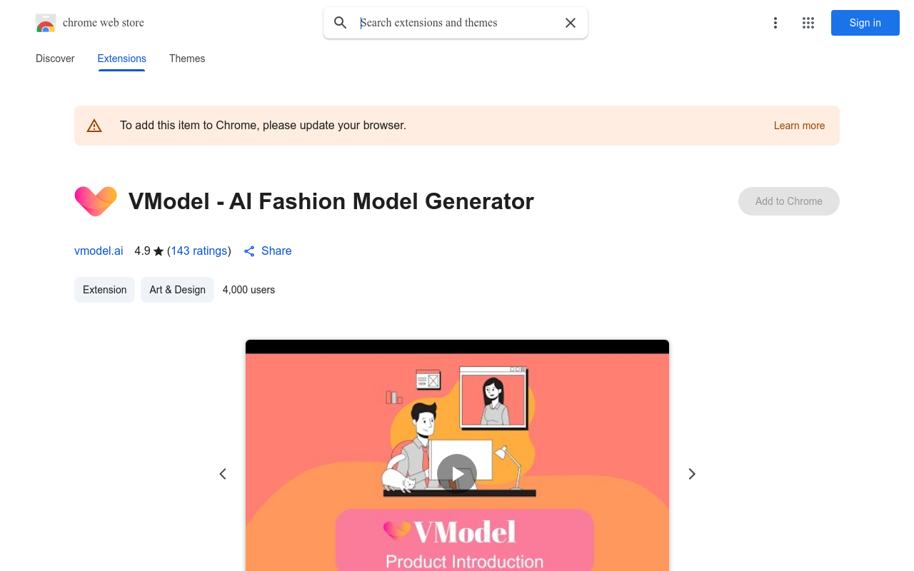 VModel - AI Fashion Model Generator