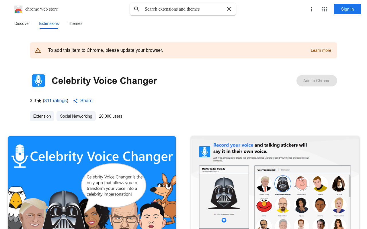 Celebrity Voice Changer