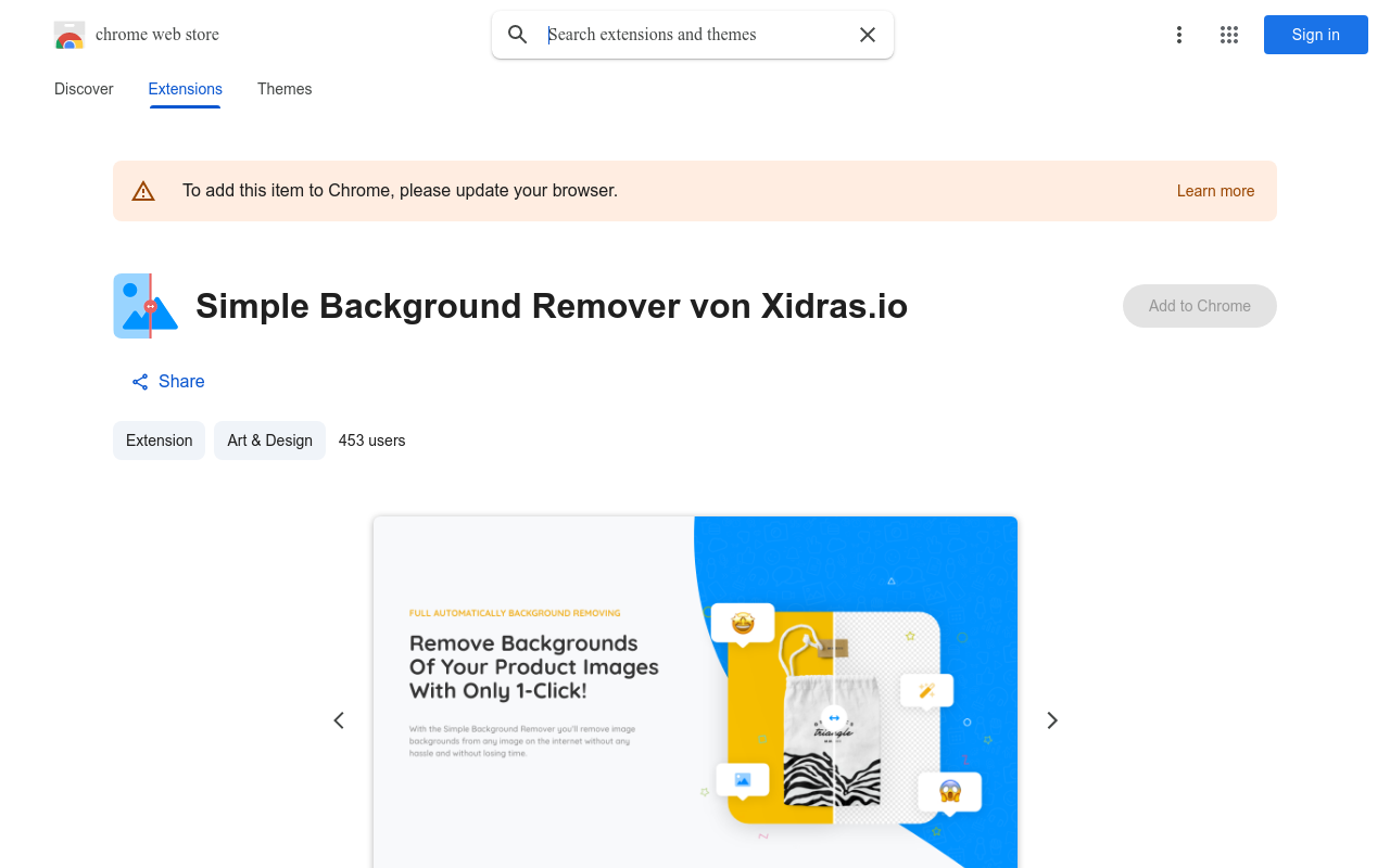 Simple Background Remover von Xidras.io