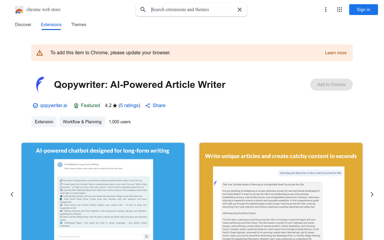 Qopywriter: AI-Powered Article Writer