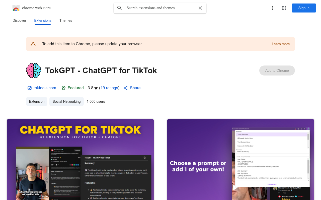 TokGPT - ChatGPT for TikTok