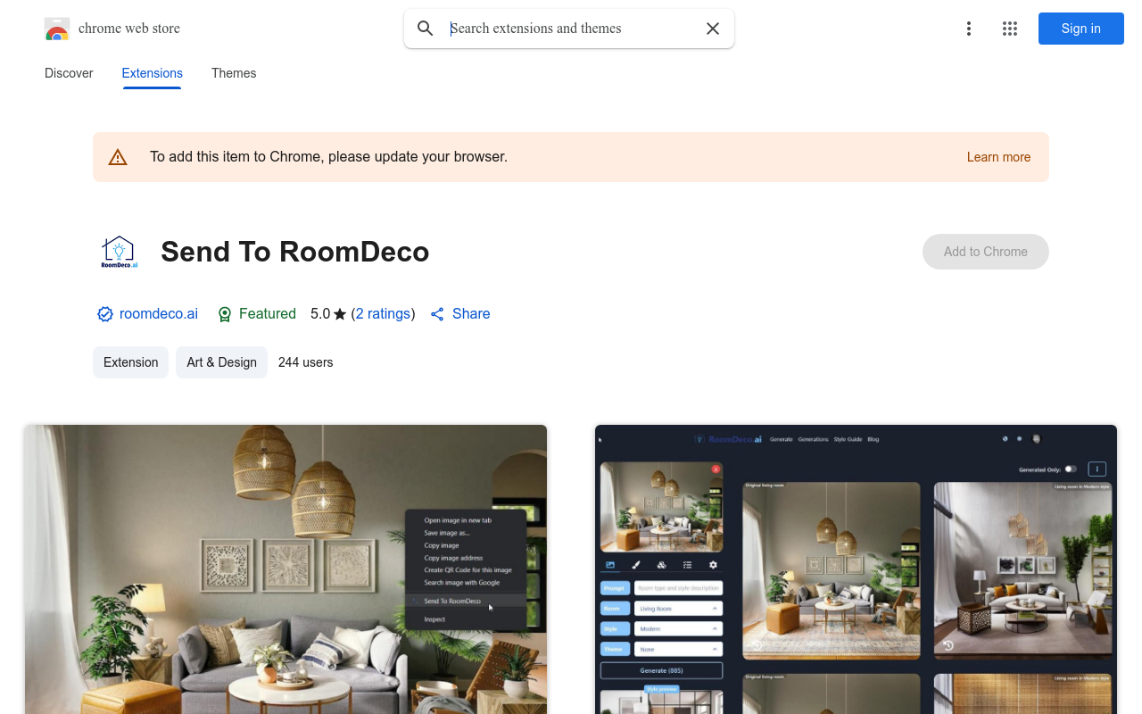 Send To RoomDeco