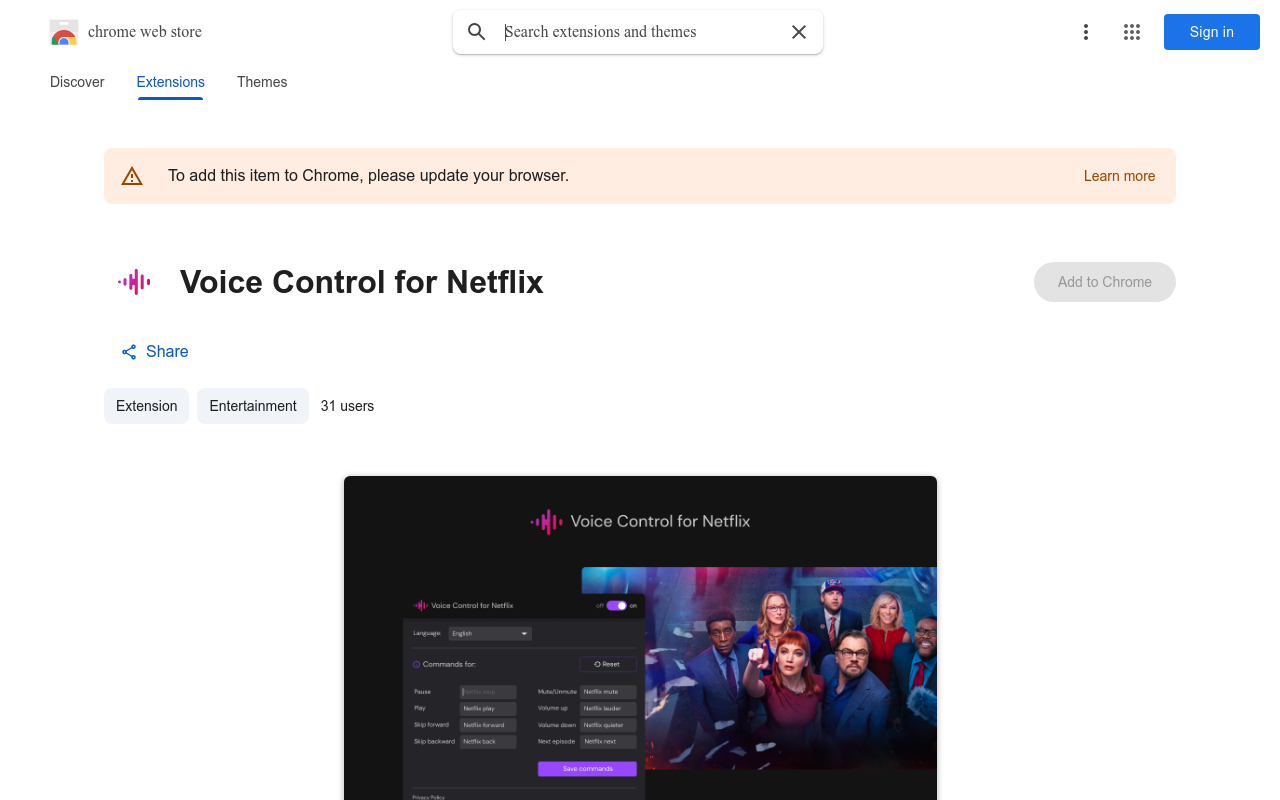 Voice Control for Netflix