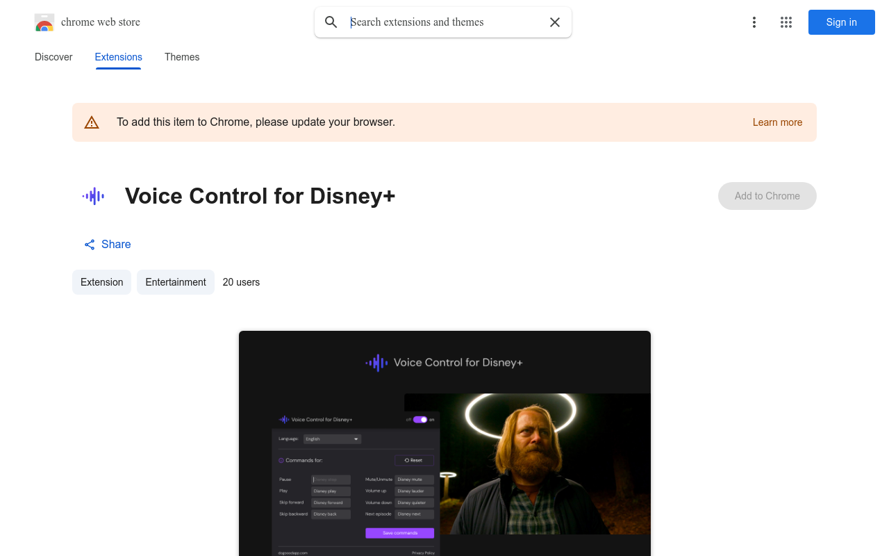 Voice Control for Disney+