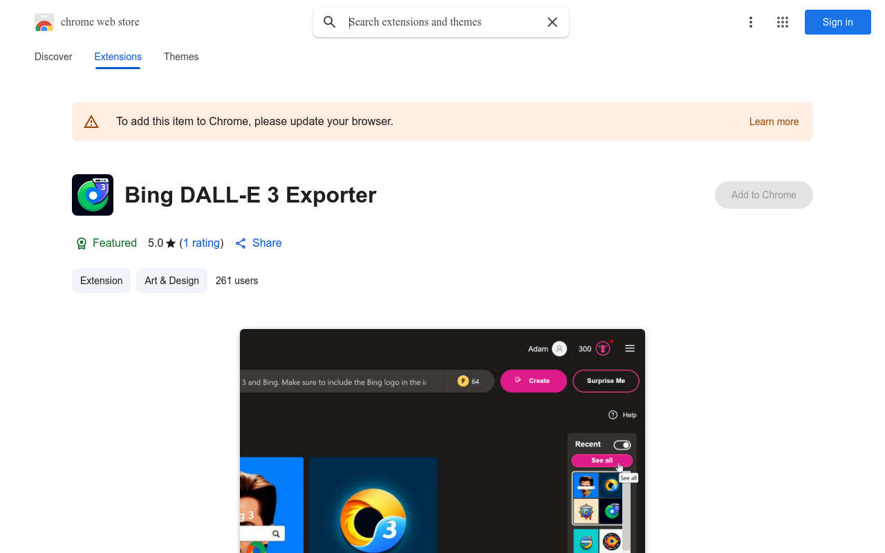 Bing DALL-E 3 Exporter